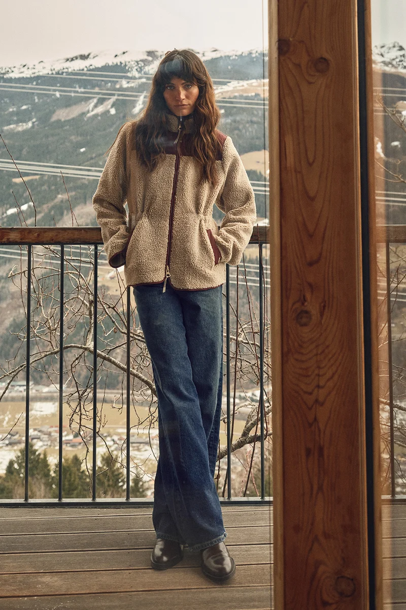 Elisa Eli Teddy Jacket | Cabernet | Jakke fra Mos Mosh