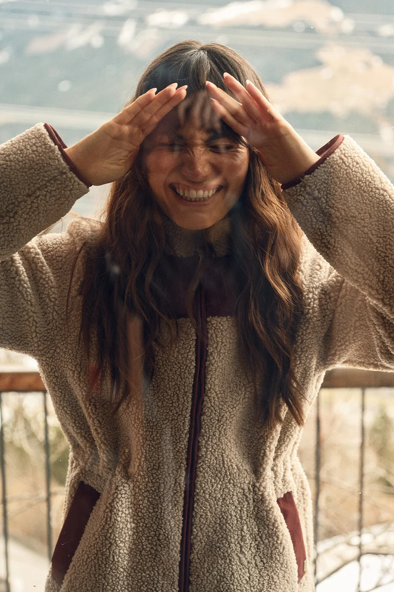 Elisa Eli Teddy Jacket | Cabernet | Jakke fra Mos Mosh