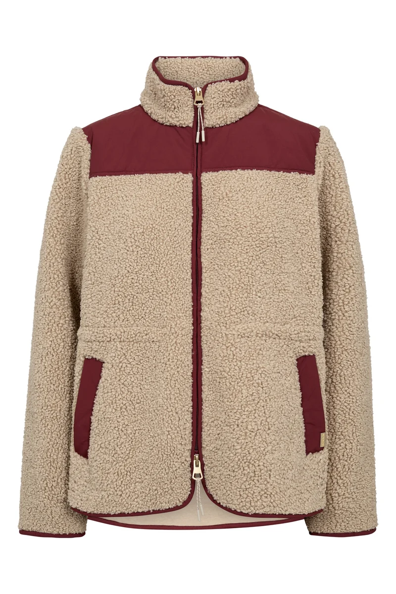 Elisa Eli Teddy Jacket | Cabernet | Jakke fra Mos Mosh