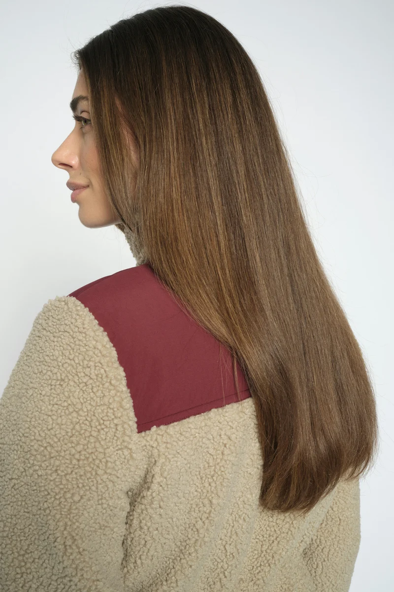 Elisa Eli Teddy Jacket | Cabernet | Jakke fra Mos Mosh