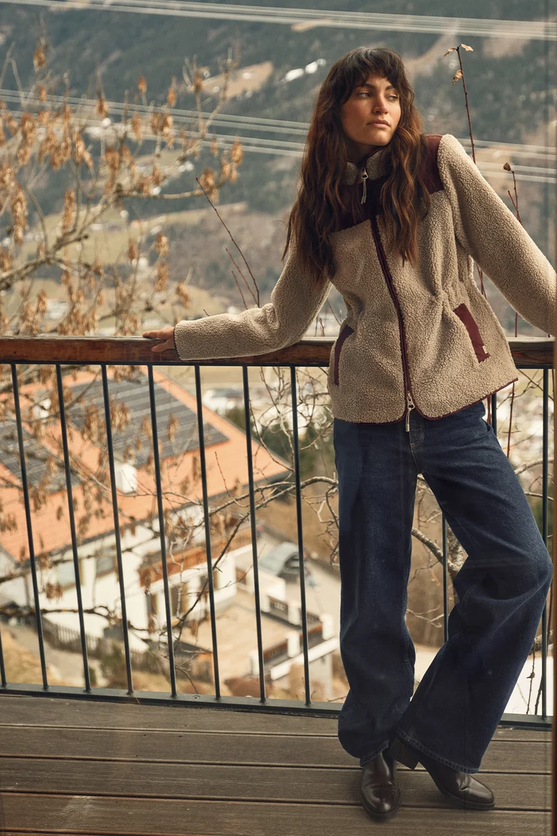 Elisa Eli Teddy Jacket | Cabernet | Jakke fra Mos Mosh