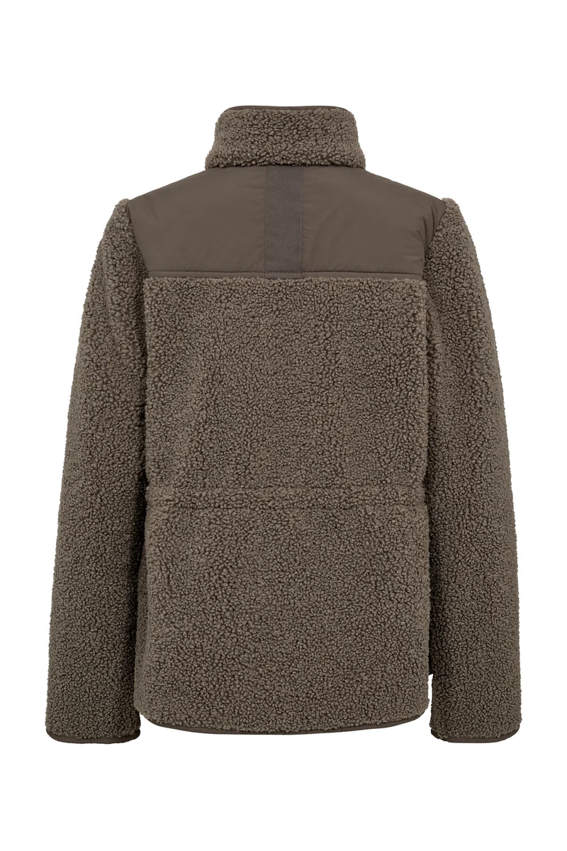 Elisa Eli Teddy Jacket | Dusty Olive | Jakke fra Mos Mosh