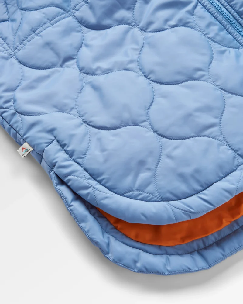 Flora Lange Isolierte Parka - Verblasstes Denim