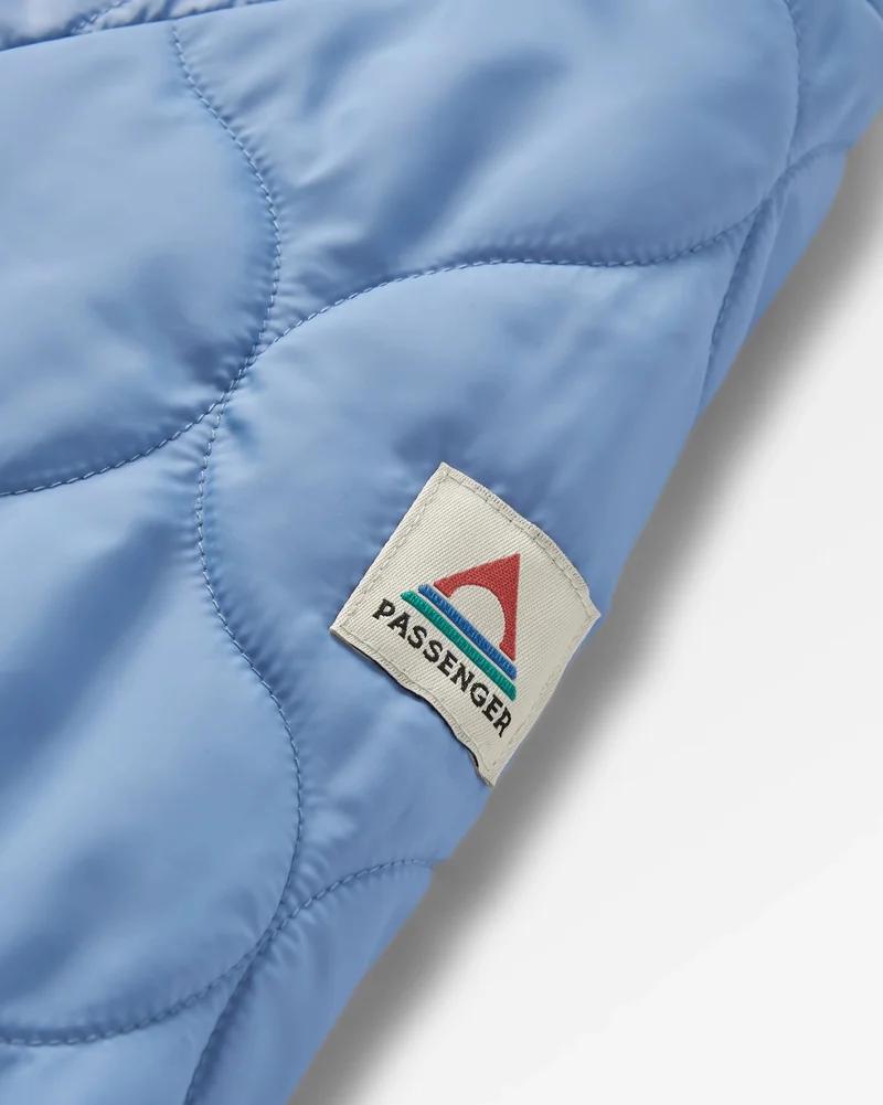 Flora Lange Isolierte Parka - Verblasstes Denim