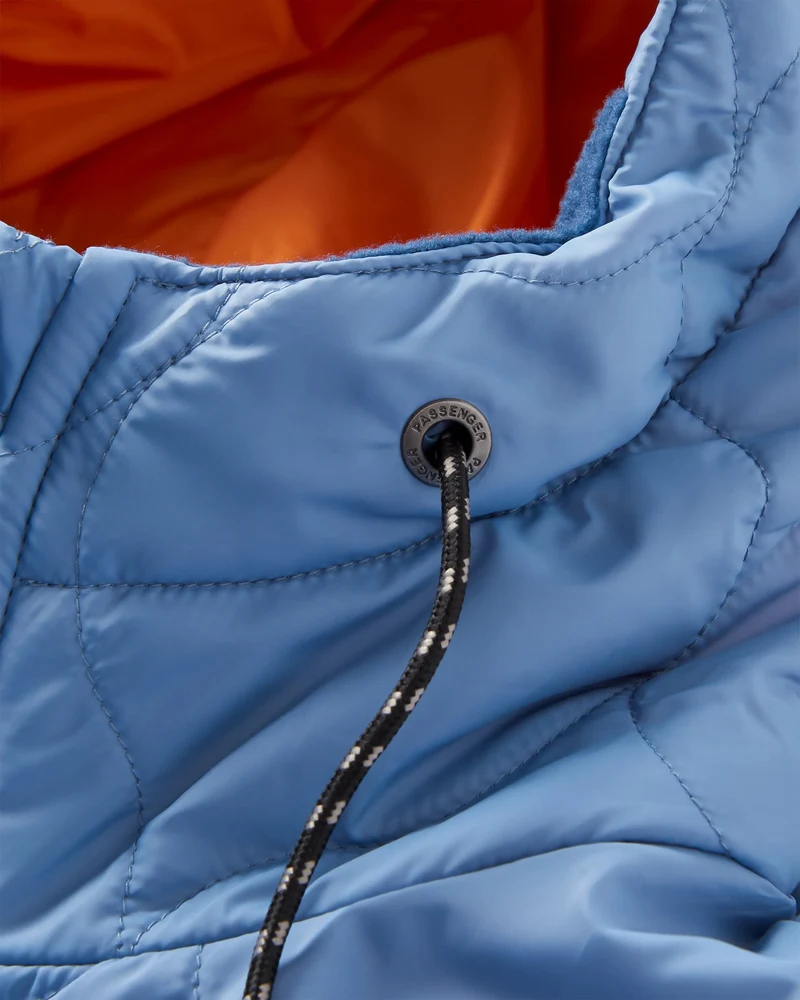 Flora Lange Isolierte Parka - Verblasstes Denim