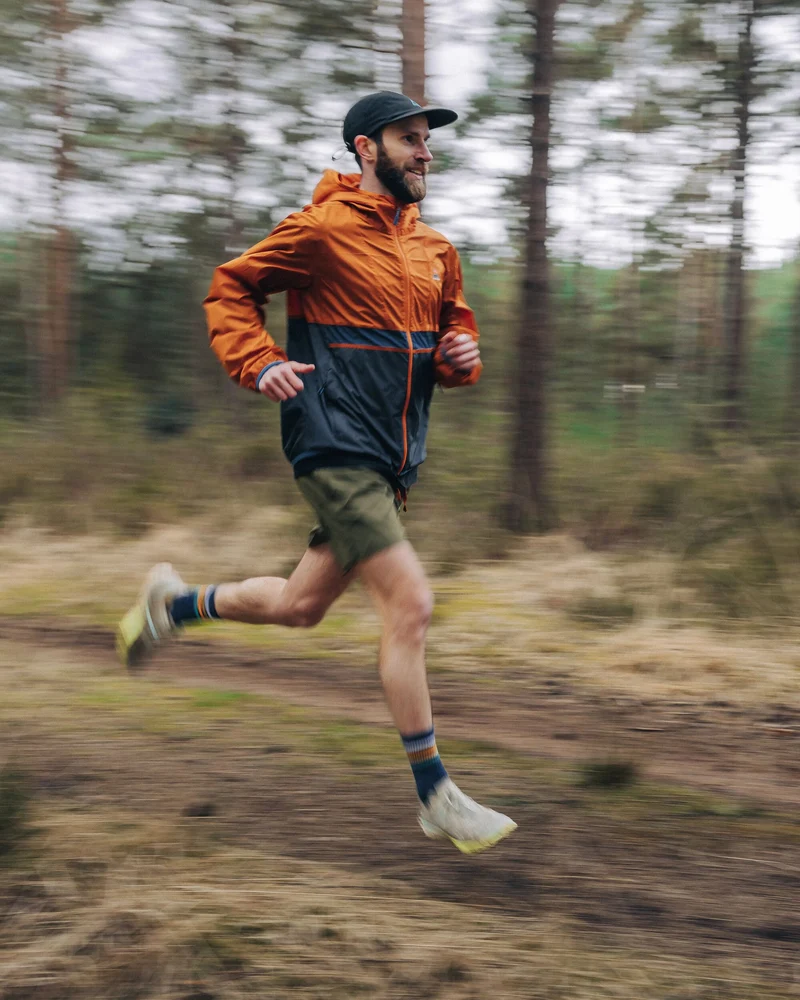 Gusto Windshell Jacke - Sonnenuntergang Orange/Anthrazit