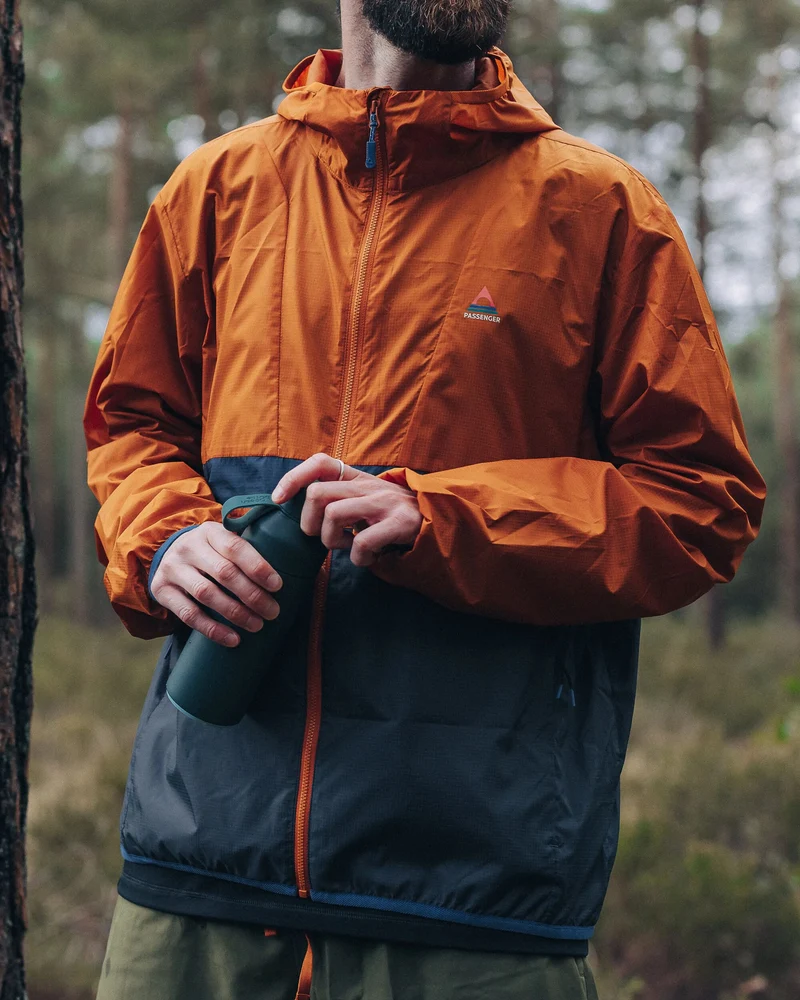 Gusto Windshell Jacke - Sonnenuntergang Orange/Anthrazit