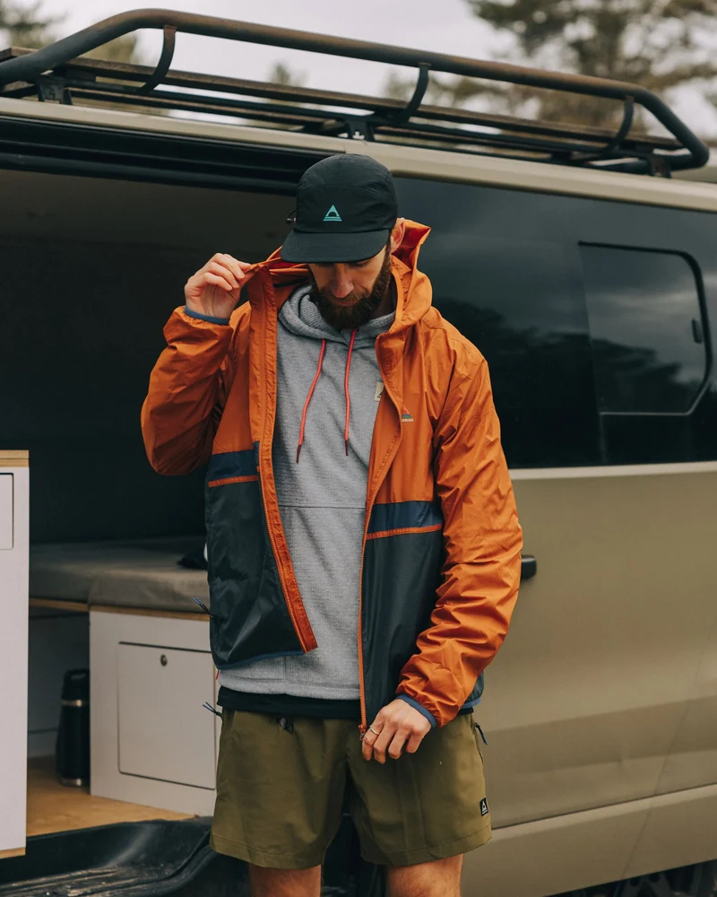 Gusto Windshell Jacke - Sonnenuntergang Orange/Anthrazit