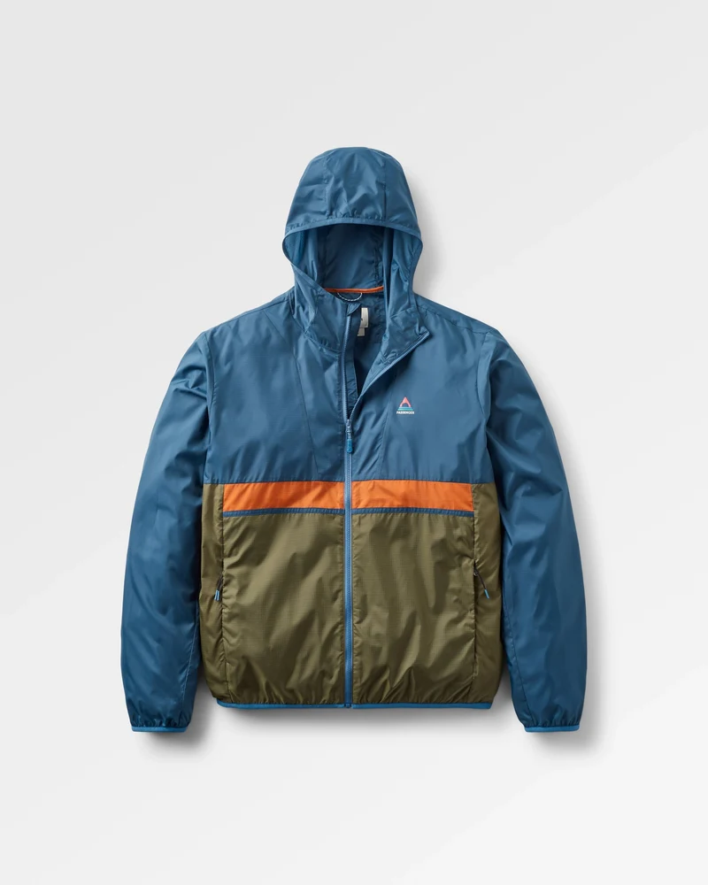 Gusto Windshell Außen Jacke - Khaki/Dunkles Denim