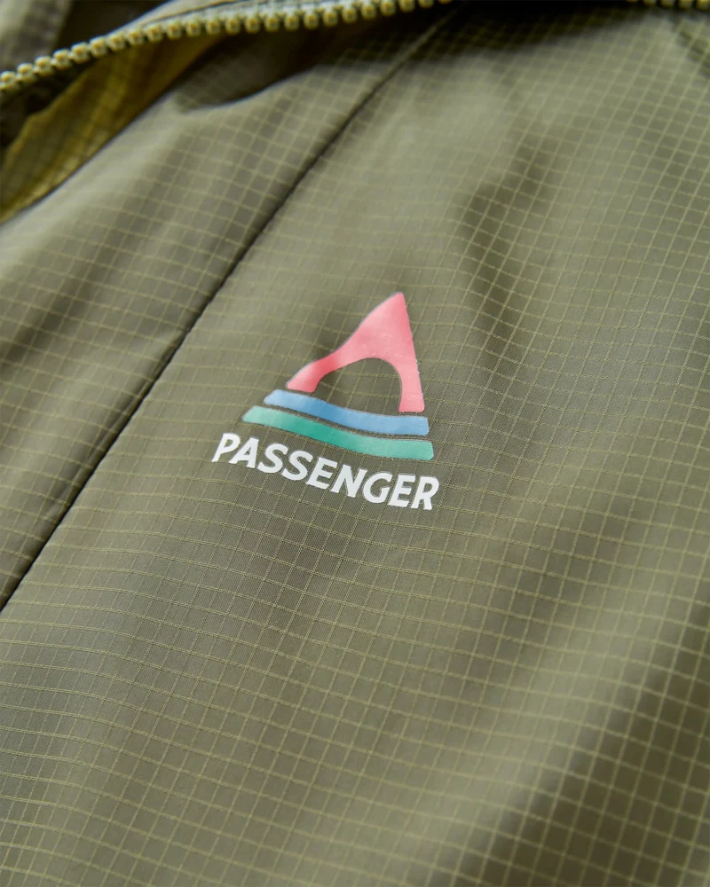 Gusto Windshell Anorak - Khaki/Dunkles Denim