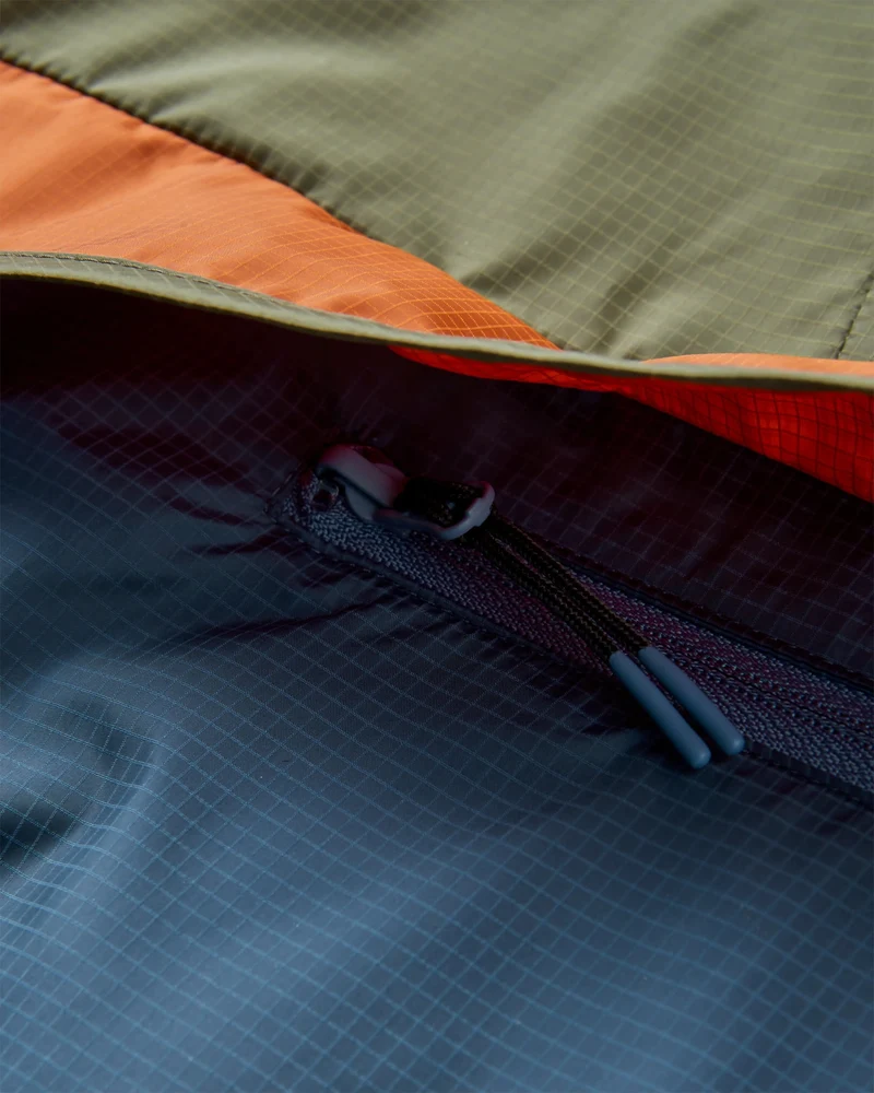 Gusto Windshell Anorak - Khaki/Dunkles Denim