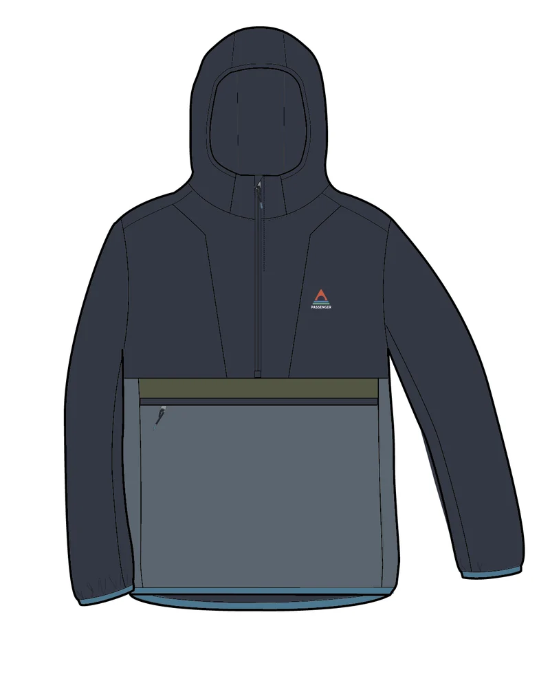 Gusto Windshell Anorak - Anthrazit/Sturmgrau