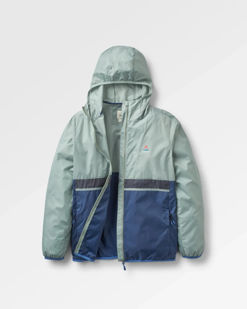 Viento Windshell Jacke - Pistazie/Dunkles Denim