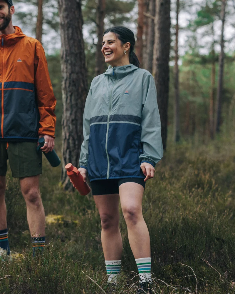 Viento Windshell Jacke - Pistazie/Dunkles Denim