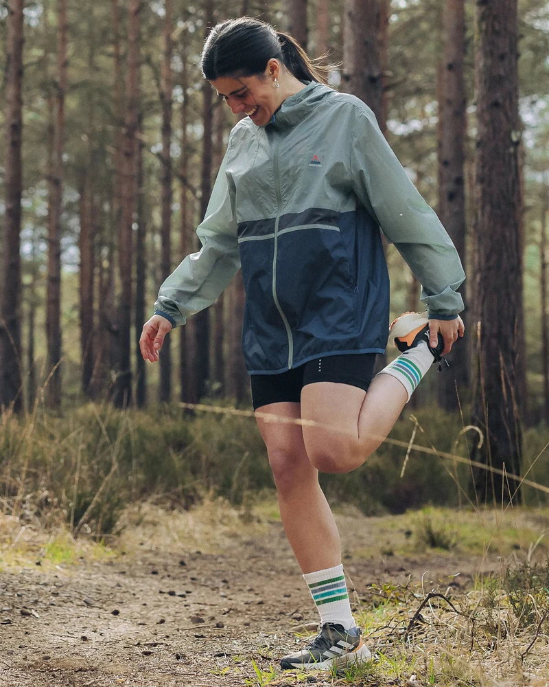 Viento Windshell Jacke - Pistazie/Dunkles Denim