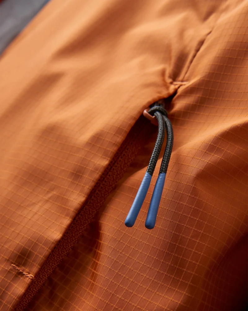 Viento Windshell Jacke - Dunkles Denim/Sonnenuntergangs-Orange