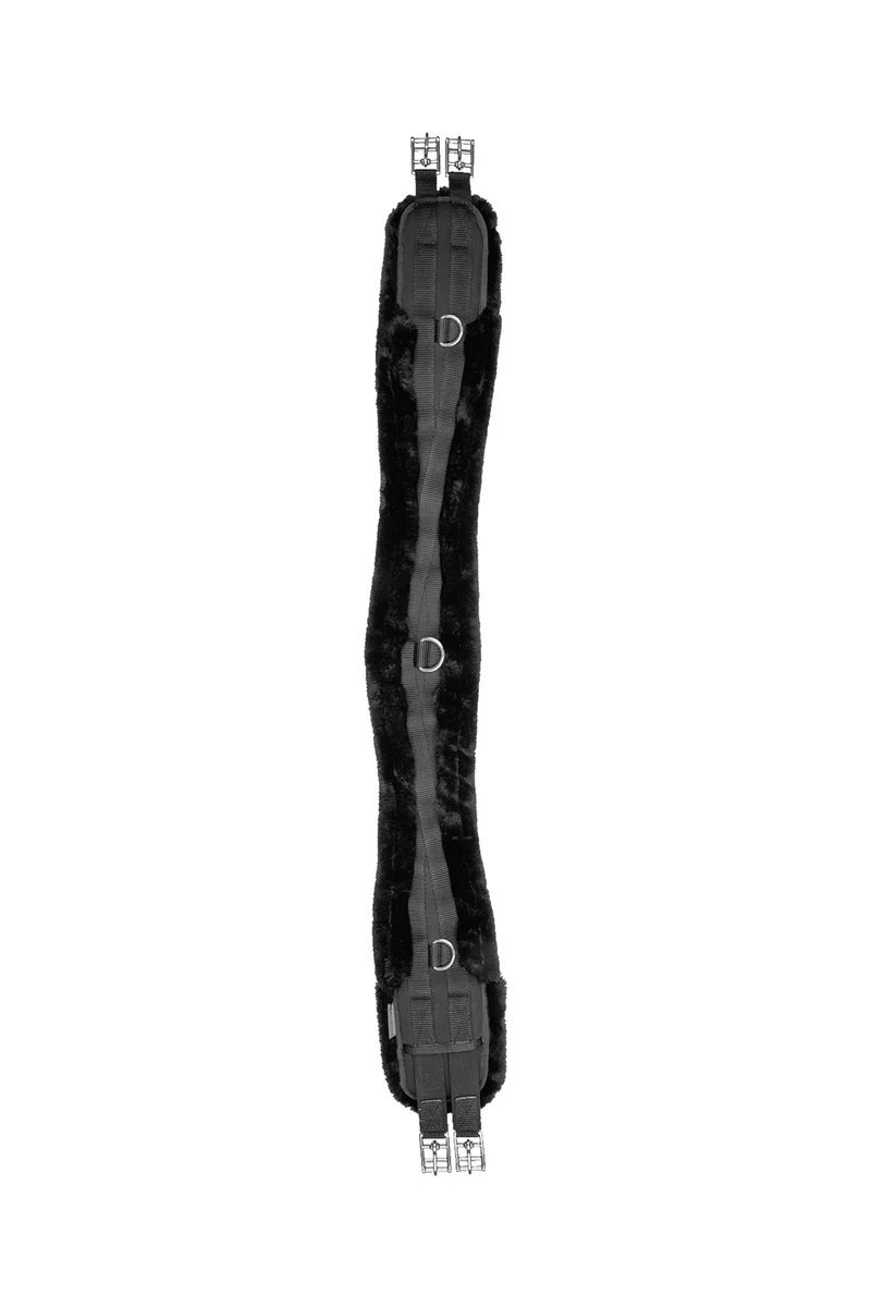 Weicher Langgurt mit Kunstfell Black 140 cm