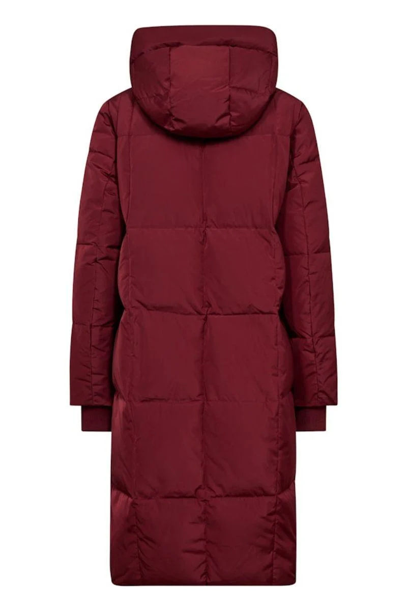 Nova Square Down Coat | Cabernet | Jakke fra Mos Mosh