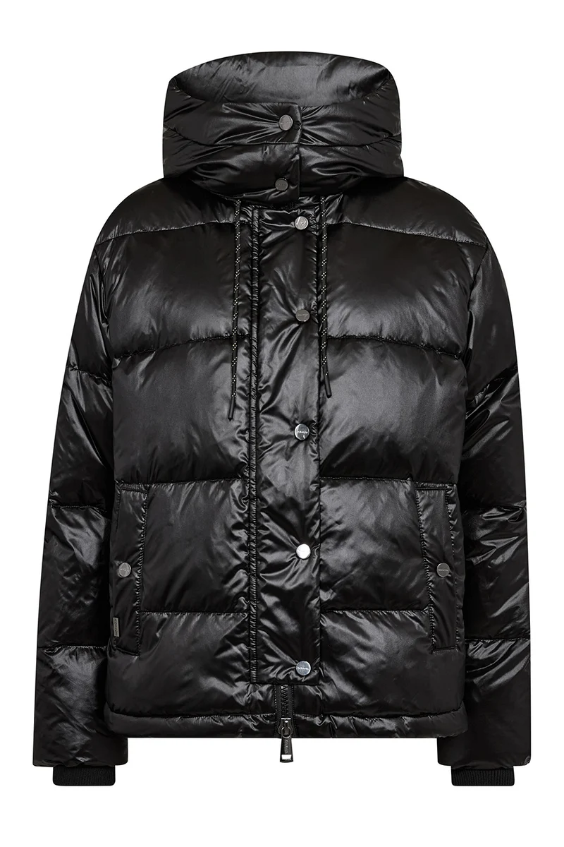 Jilly Metallic Down Jacket | Black | Jakke fra Mos Mosh