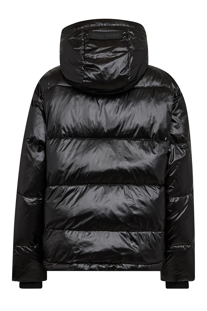 Jilly Metallic Down Jacket | Black | Jakke fra Mos Mosh