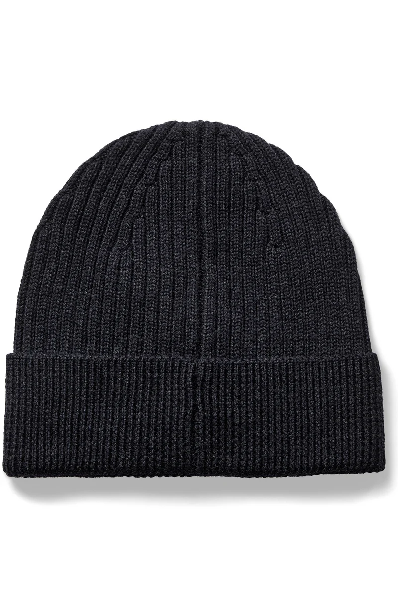 Tova Wool Rib Hat | Dark Navy | Accessories fra Mos Mosh