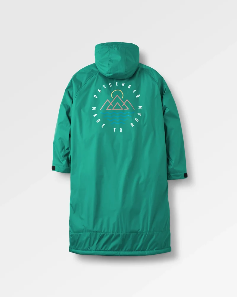 Escapism Sherpa Lined Changing Robe - Greenlake Escapism Sherpa Gefütterter Surf-Poncho - Greenlake