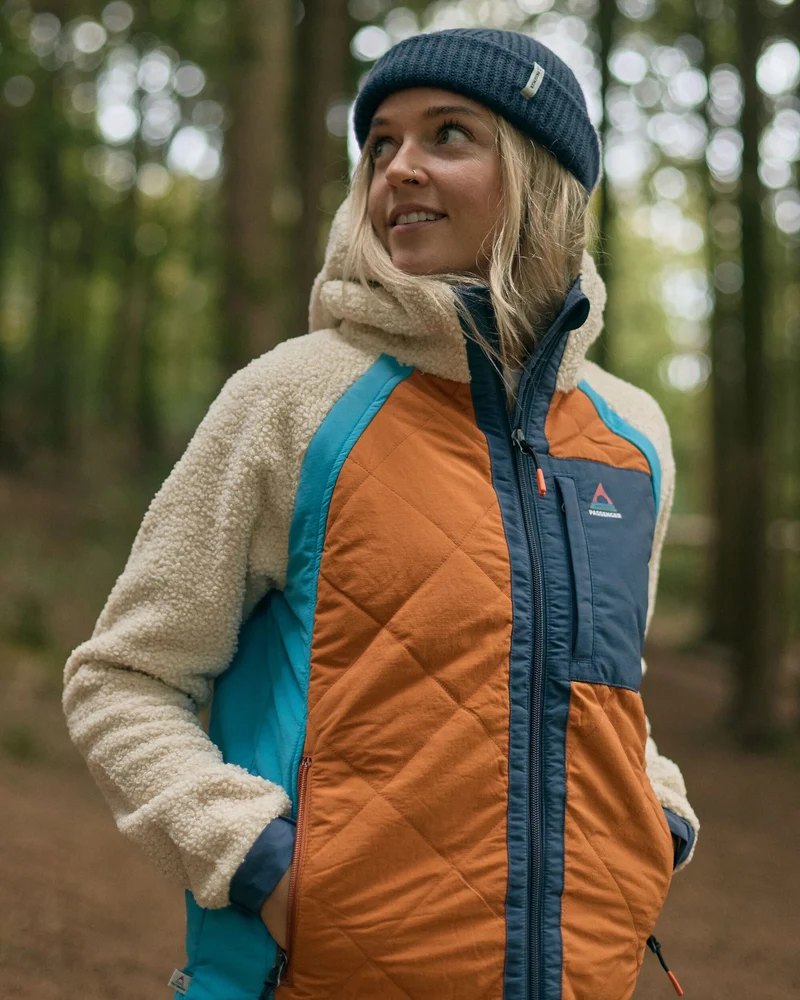 Lara Steppjacke - Hafer/Sonnenuntergang Orange