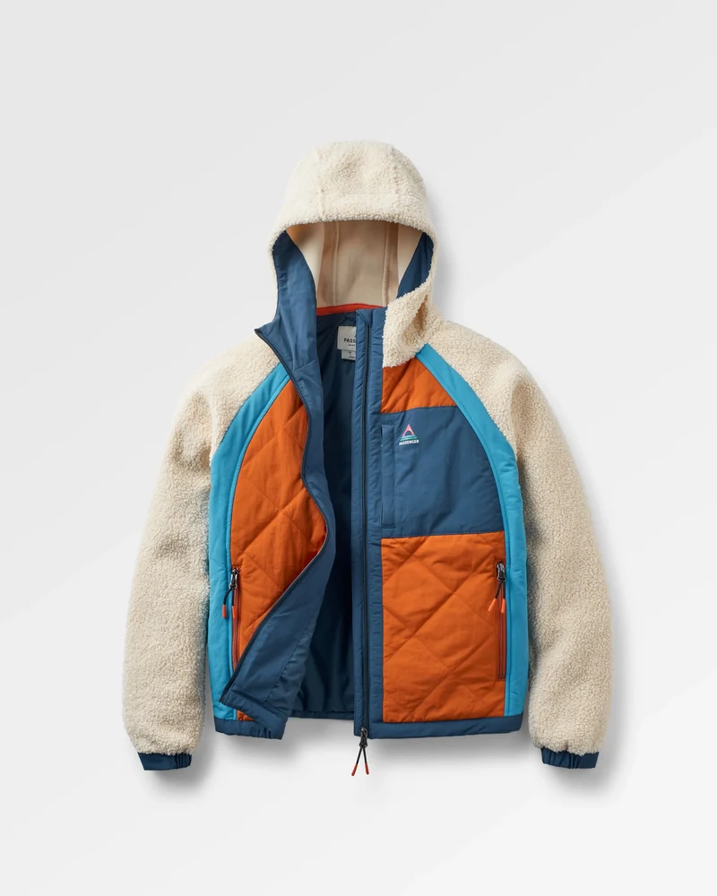 Lara Steppjacke - Hafer/Sonnenuntergang Orange