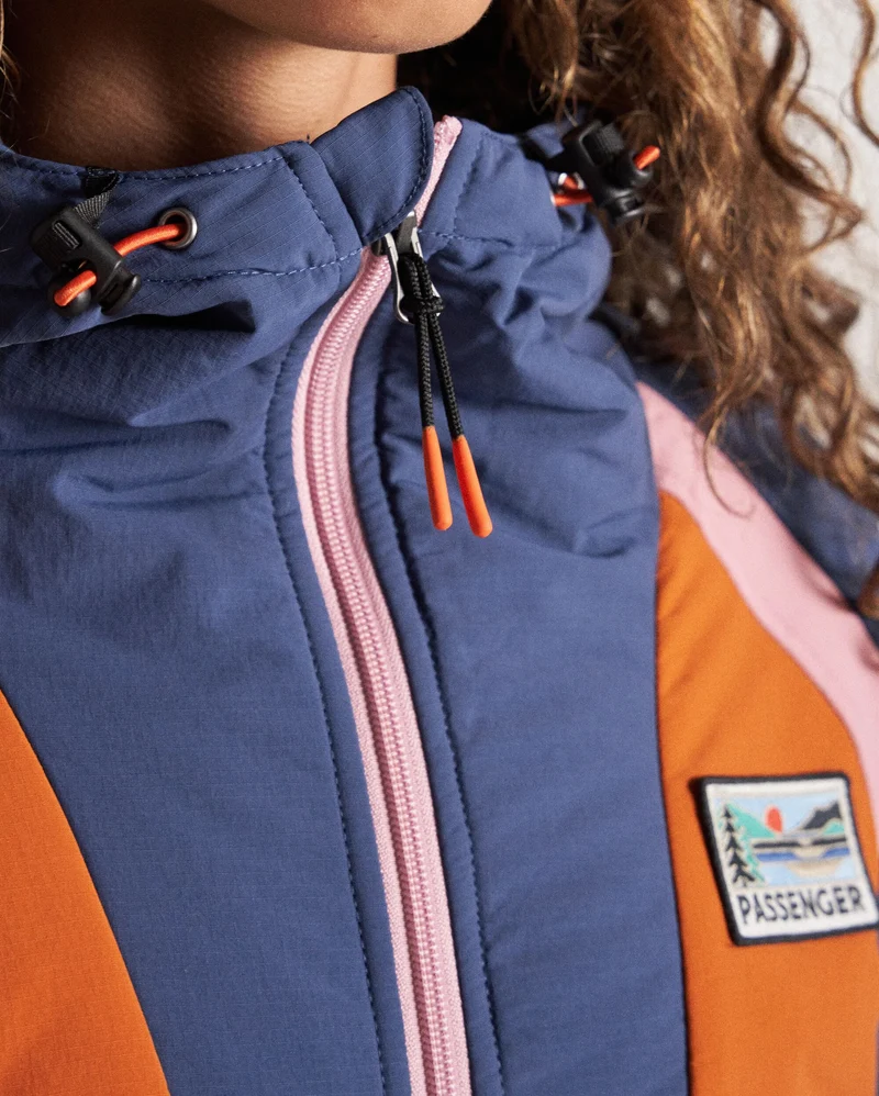 Ocean Isolierter Anorak - Dunkles Denim/Sunset Orange
