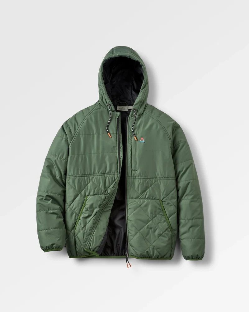 Dylan Isolierte Full-Zip-Jacke - Wildgrün
