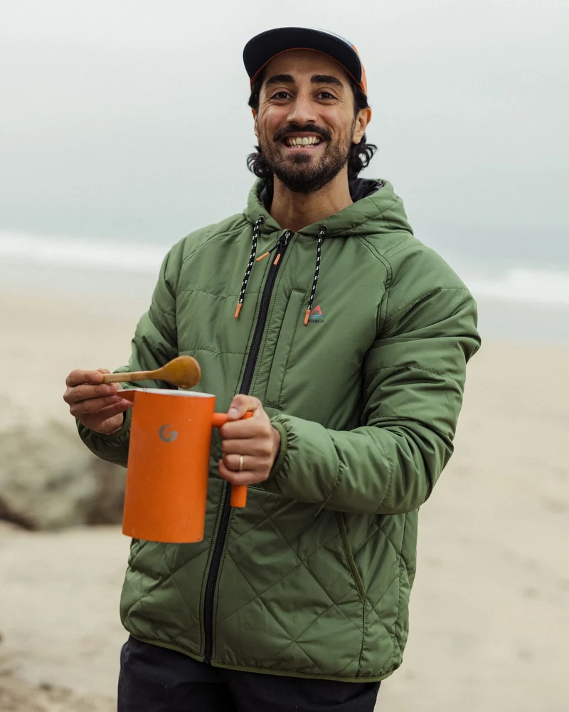 Dylan Isolierte Full-Zip-Jacke - Wildgrün