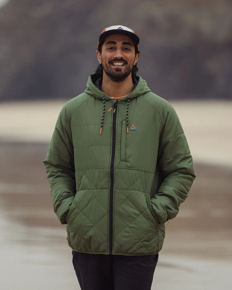 Dylan Isolierte Full-Zip-Jacke - Wildgrün