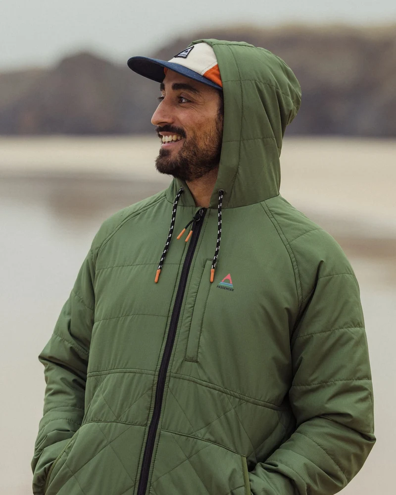 Dylan Isolierte Full-Zip-Jacke - Wildgrün