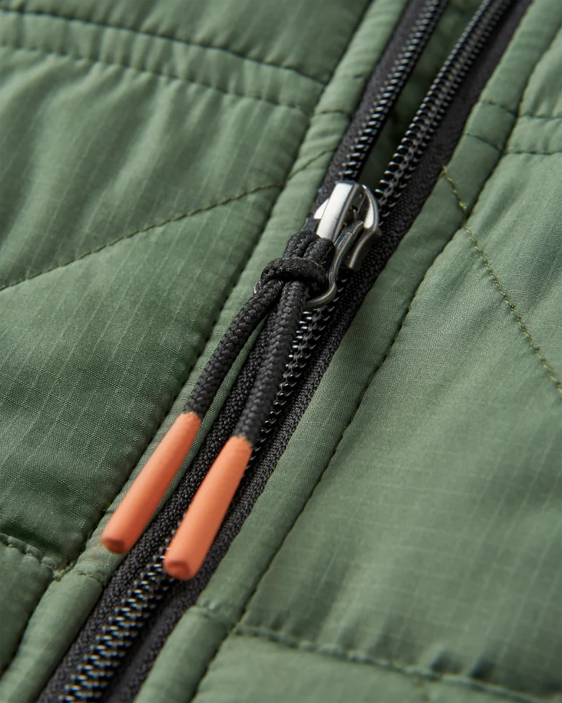 Dylan Isolierte Full-Zip-Jacke - Wildgrün