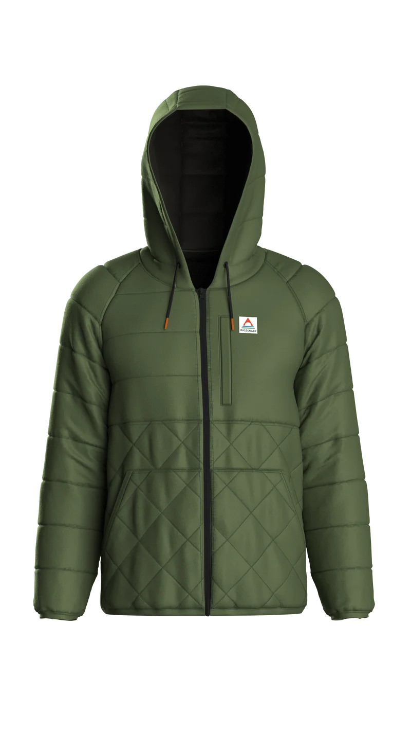 Dylan Isolierte Full-Zip-Jacke - Wildgrün