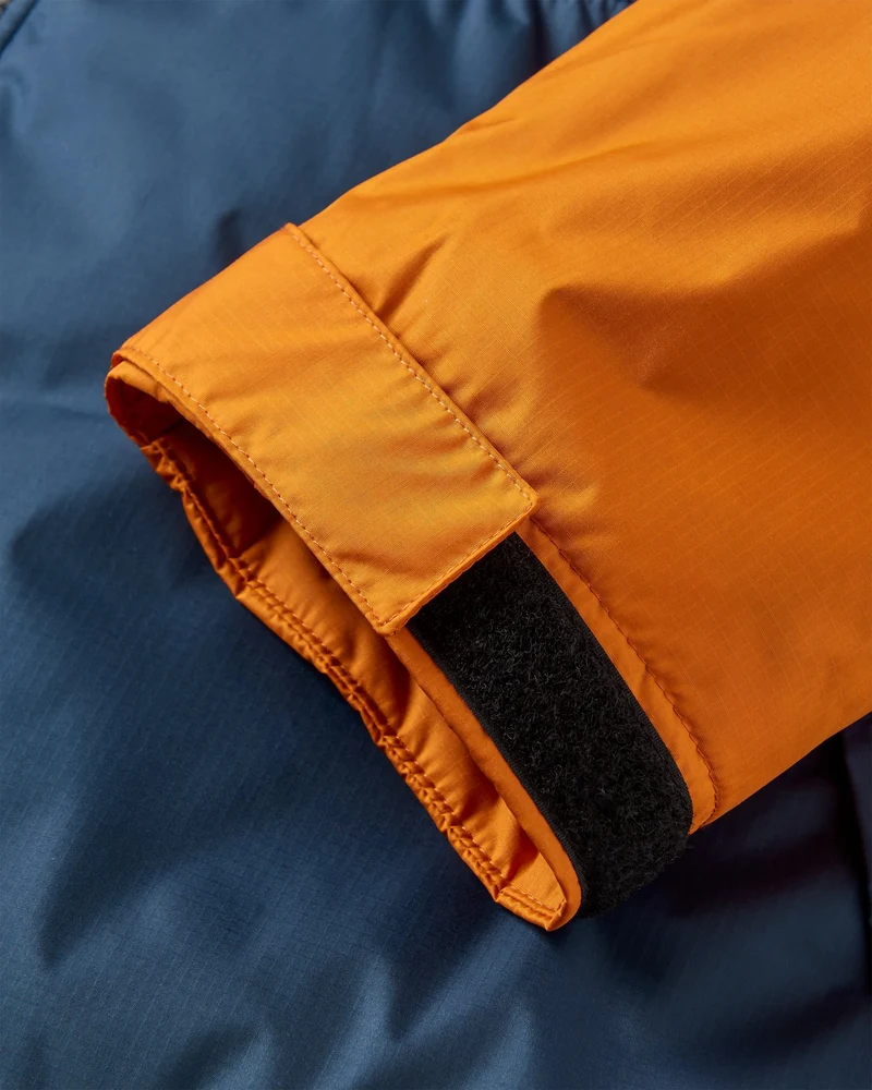 Waves Sherpa Lined Changing Robe - Sunrise Orange/Rich Navy Waves Sherpa-gefütterter Surf-Poncho - Sunrise Orange/Rich Navy