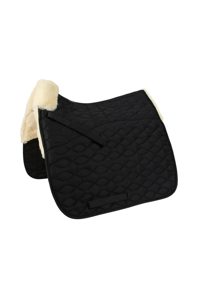 Milan Dressurschabracke mit Lammfell Black WB