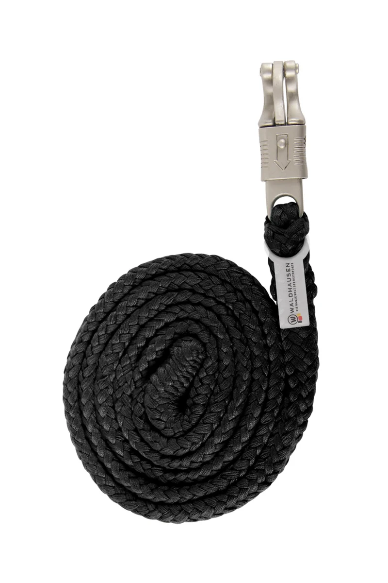 Plus Führstrick mit Panikhaken Black Einheitsgröße