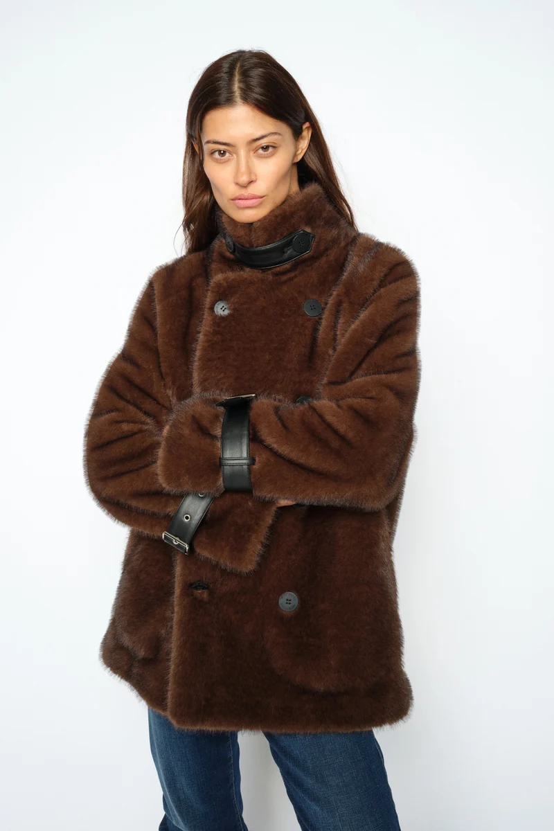 Nanette Faux Fur Jacket | Delicioso | Jakke fra Mos Mosh