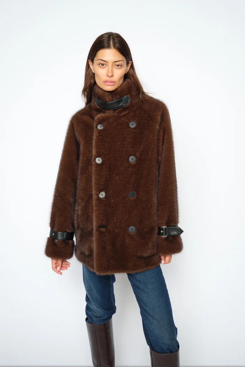 Nanette Faux Fur Jacket | Delicioso | Jakke fra Mos Mosh