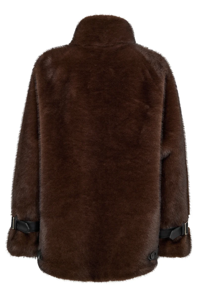 Nanette Faux Fur Jacket | Delicioso | Jakke fra Mos Mosh