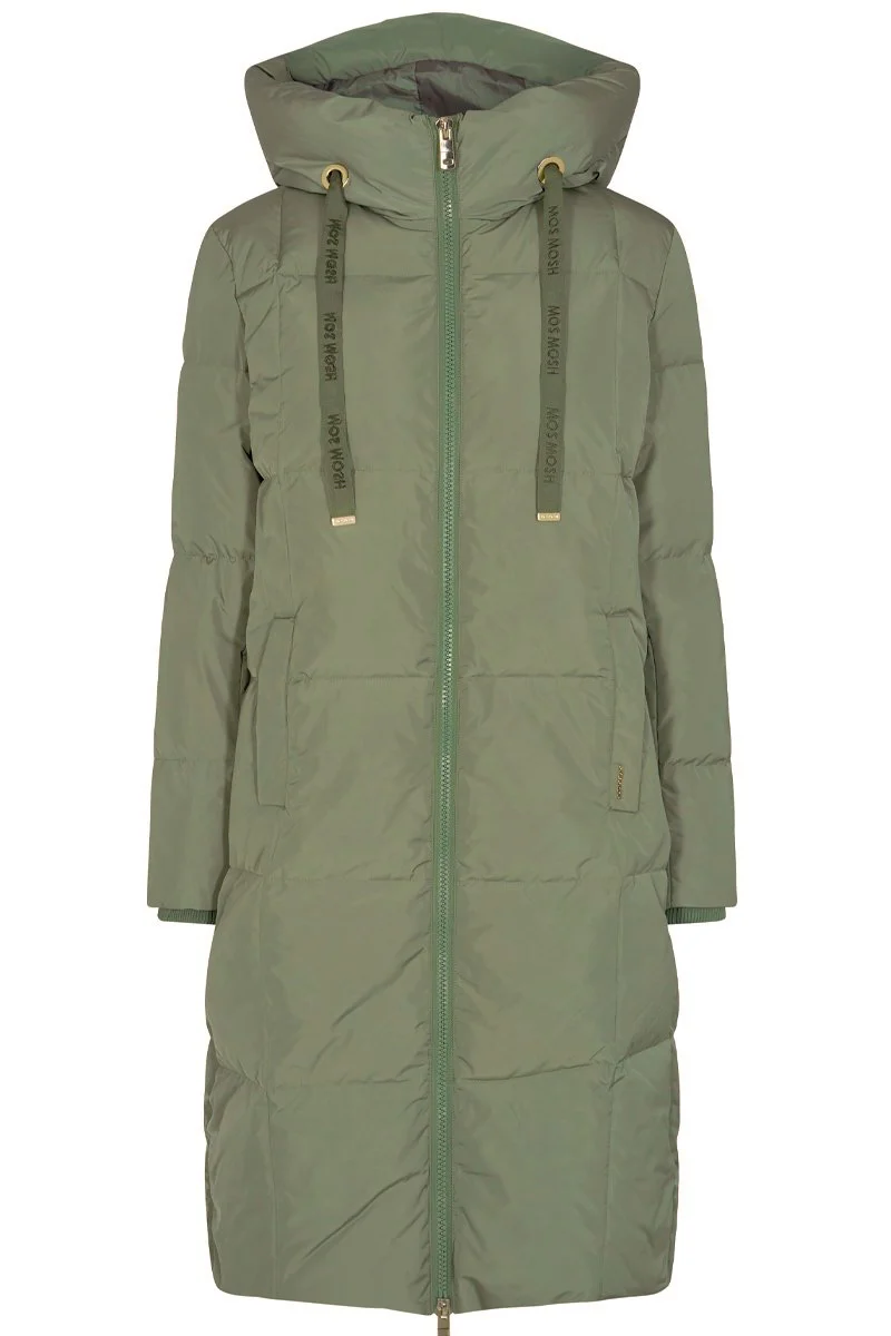 Nova Square Down Coat | Tea | Frakke fra Mos Mosh