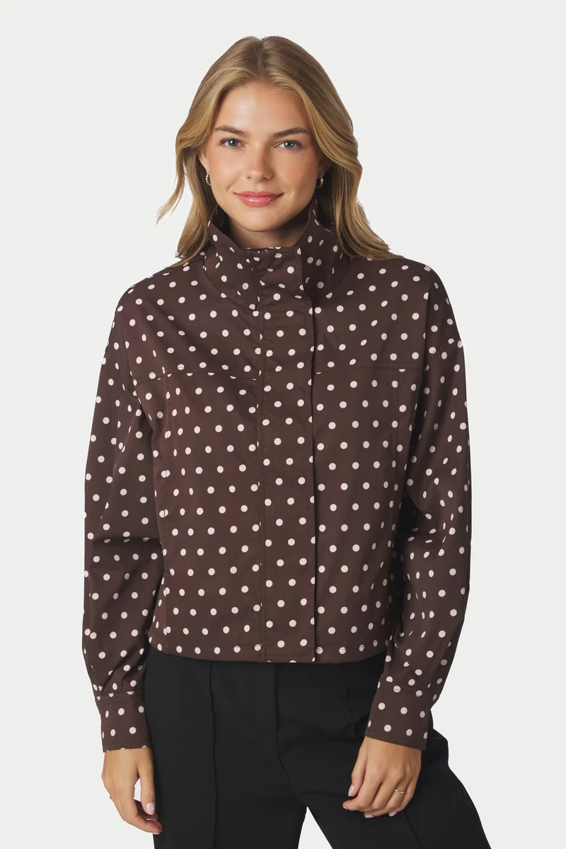 Callisa Dot Jacket | Brown | Jakke fra Neo Noir