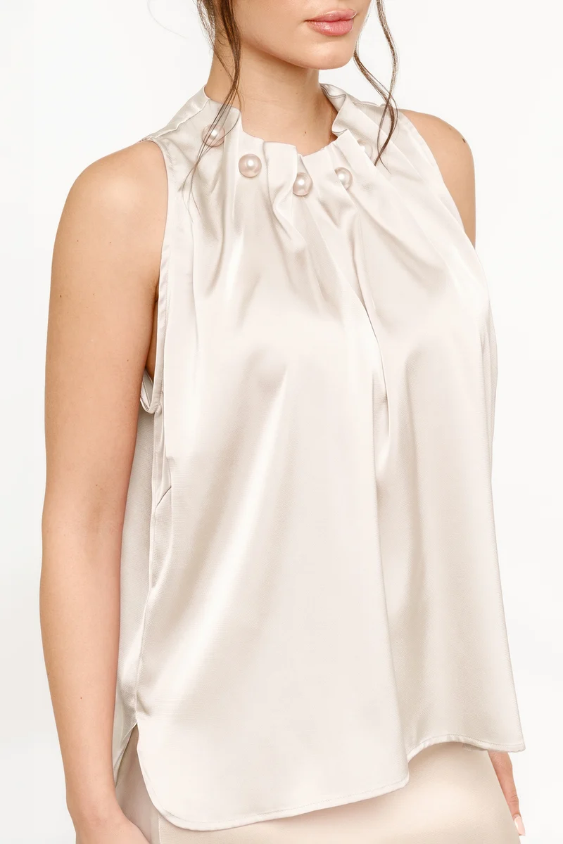 Pip Pearl Top | Offwhite