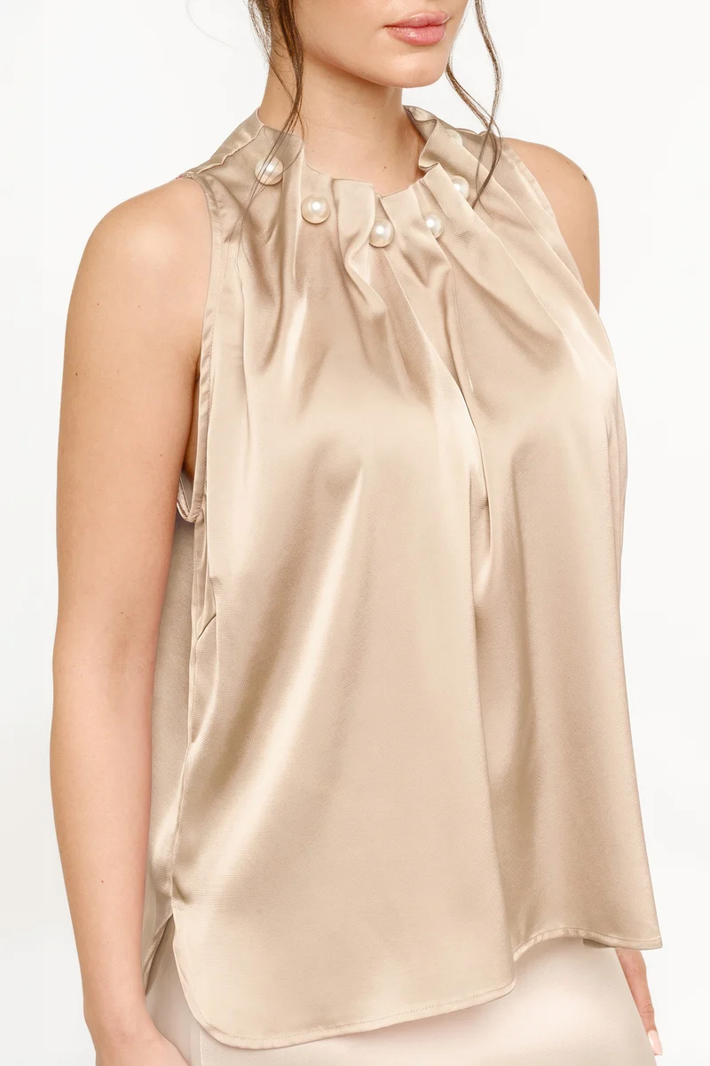 Pip Pearl Top | Champagne