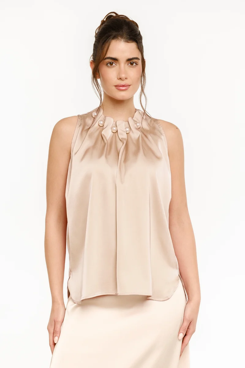 Pip Pearl Top | Champagne