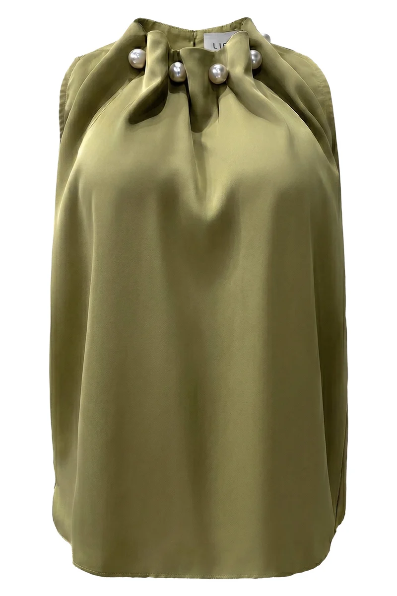 Pip Pearl Top | Avocado