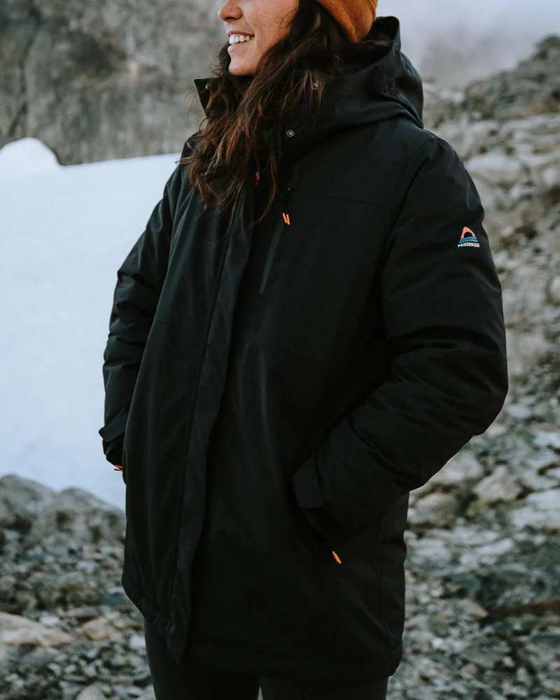 Cloudmont Wasserdichte Daunenparka - Schwarz