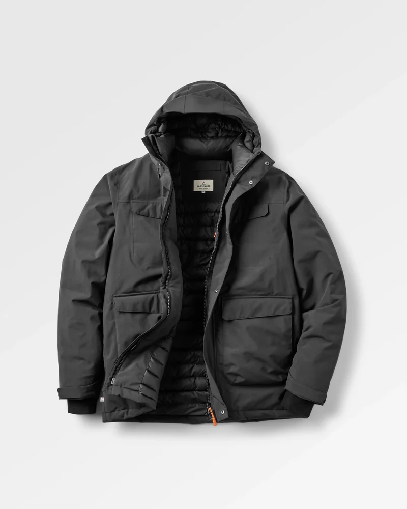 Explorer Wasserdichte Daunenparka - Schwarz