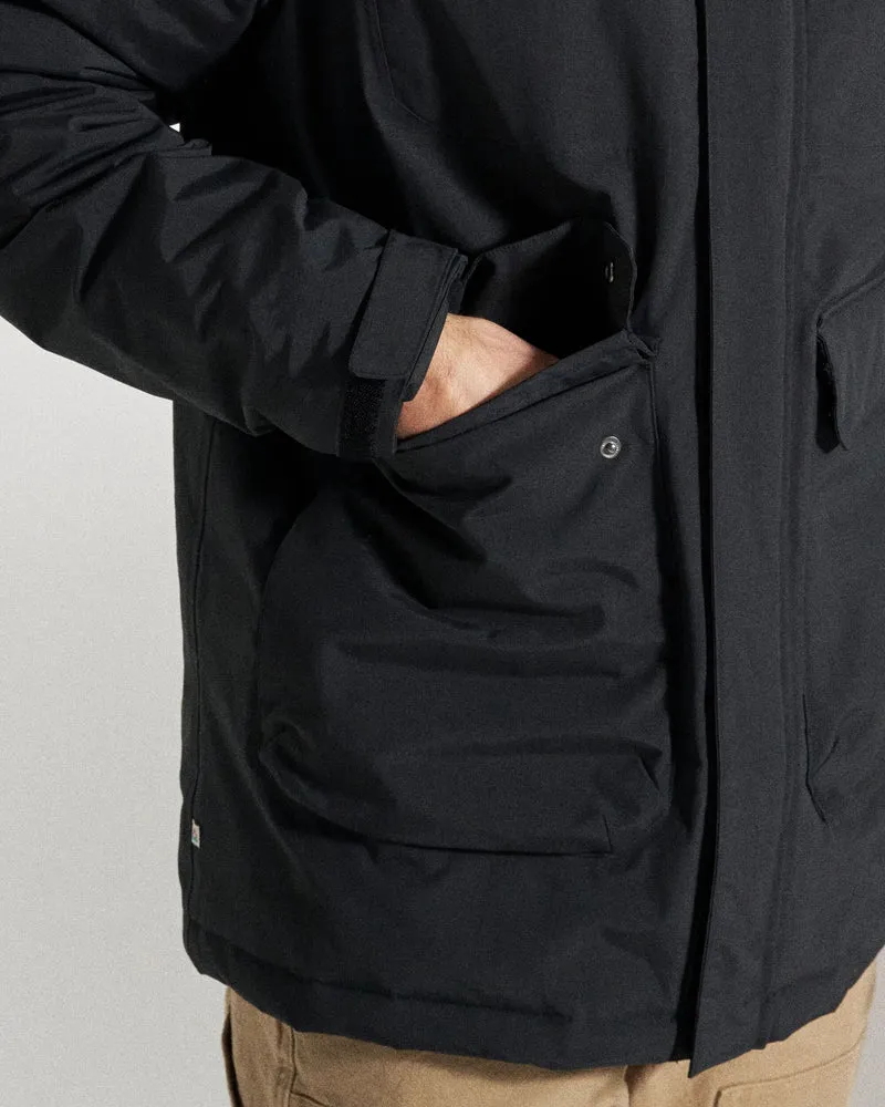 Explorer Wasserdichte Daunenparka - Schwarz